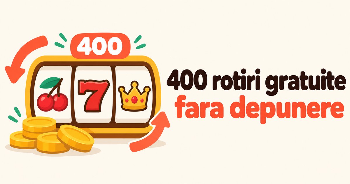 400 rotiri gratuite fara depunere: role de slot cu sageti de rotire si monede